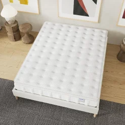 November Matelas Celestia - Épaisseur 30 cm - Ressorts ensachés & Mousse Charbon Actif - Indépendance de couchage - (160 x 200 cm) Discount