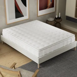 November Matelas Celestia - Épaisseur 30 cm - Ressorts ensachés & Mousse Charbon Actif - Indépendance de couchage - (160 x 200 cm) Discount