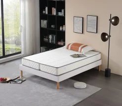 King Of Dreams Matelas clic clac 130x190 - hauteur 15 cm - soutien ferme - confort optimal - usage quotidien - techno15