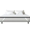 Teeno Matelas de 7,5 cm d'épaisseur, 160 x 200 cm, mousse à mémoire de forme, ergonomique, lavable