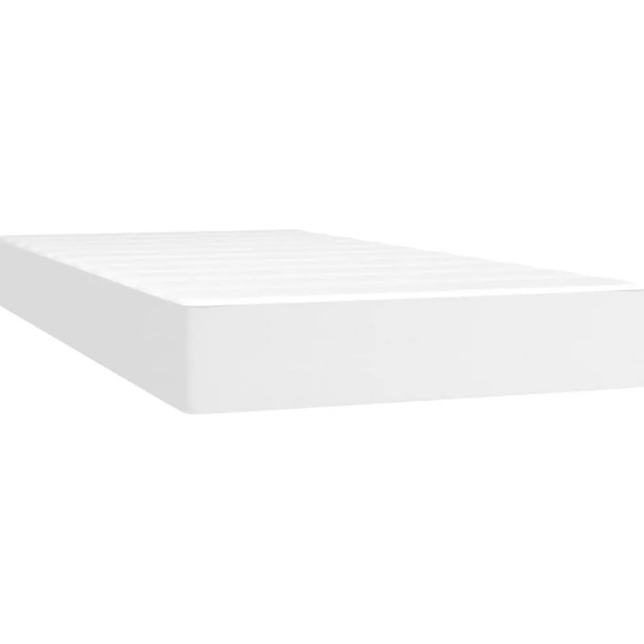 Vidaxl Matelas de lit à ressorts ensachés fermeté moyenne blanc 120x190x20 cm
