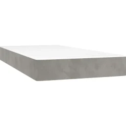 Vidaxl Matelas de lit à ressorts ensachés fermeté moyenne 80x210x20 cm velours