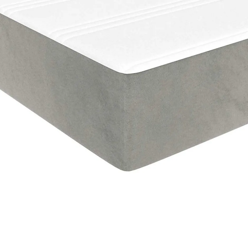 Vidaxl Matelas de lit à ressorts ensachés fermeté moyenne 80x210x20 cm velours