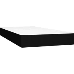 Vidaxl Matelas de lit à ressorts ensachés fermeté moyenne noir 120x190x20 cm Tissu