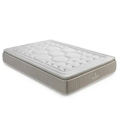 Monarch Matelas Deluxe Crown - Ressorts Ensachés Taille 190 x 140 cm Hauteur 28 cm