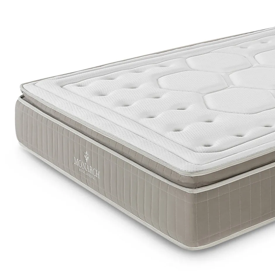 Monarch Matelas Deluxe Crown - Ressorts Ensachés Taille 190 x 140 cm Hauteur 28 cm