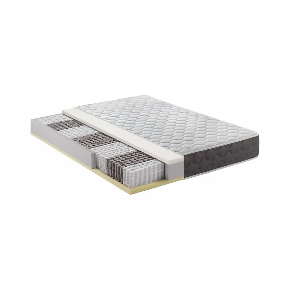 Talamo Italia Matelas double Davanz, matelas en mousse à mémoire de forme, matelas ergonomique, matelas à ressorts ensachés, 180x200xh28 cm Outlet