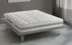 Talamo Italia Matelas double Dfiorio, matelas amovible en mousse à mémoire de forme et Waterfoam,, 120x200h21 cm