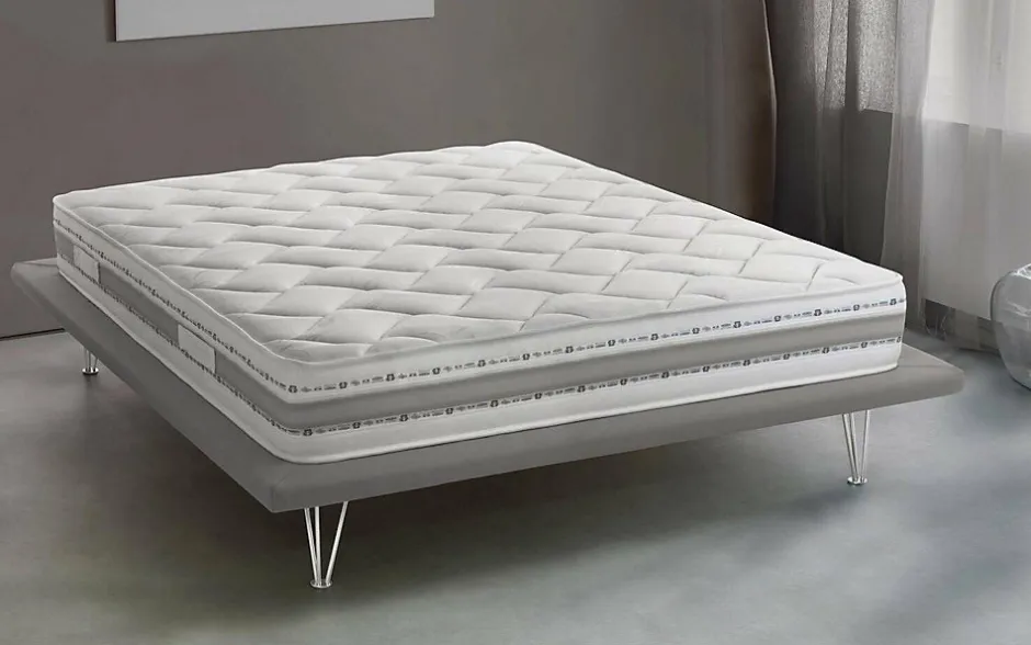 Talamo Italia Matelas double Dfiorio, matelas amovible en mousse à mémoire de forme et Waterfoam,, 120x200h21 cm