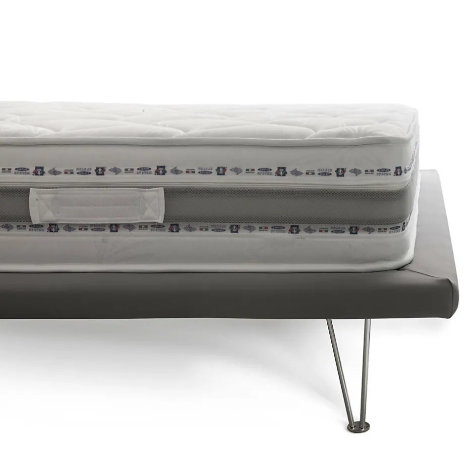 Talamo Italia Matelas double Dfiorio, matelas amovible en mousse à mémoire de forme et Waterfoam,, 120x200h21 cm
