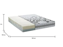 Talamo Italia Matelas double Dmelos, matelas en mousse à mémoire de forme et Waterfoam, anti-acariens et hypoallergénique, 160x190h 22 cm Best
