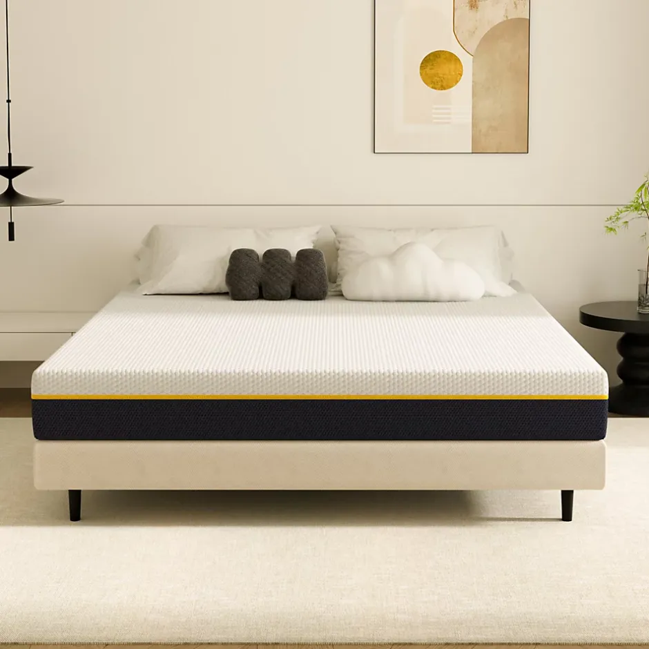 Teeno Matelas double en mousse à mémoire de forme, 140 x 190 cm, épaisseur 17 cm New