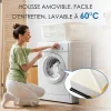 Teeno Matelas double en mousse de 17 cm + sommier à lattes de 16 rangs 140x190 cm Online