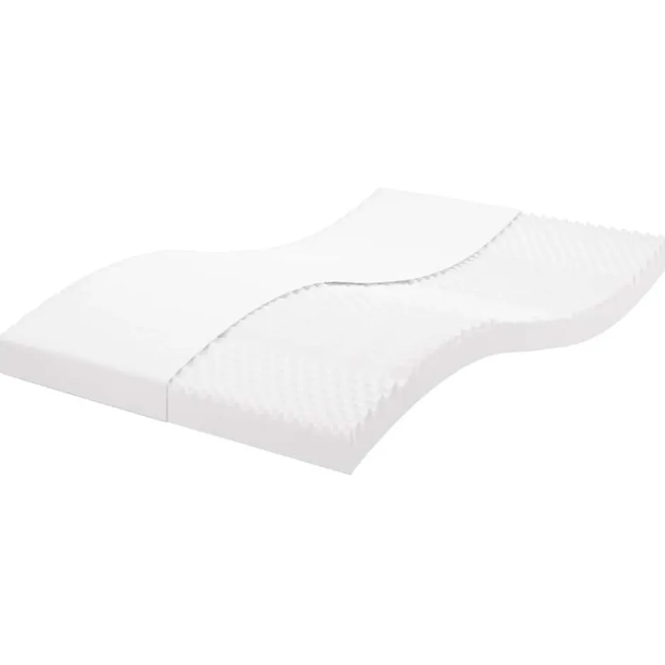 Vidaxl Matelas en mousse blanc 120x210 cm 7 zones dureté 20 ILD New