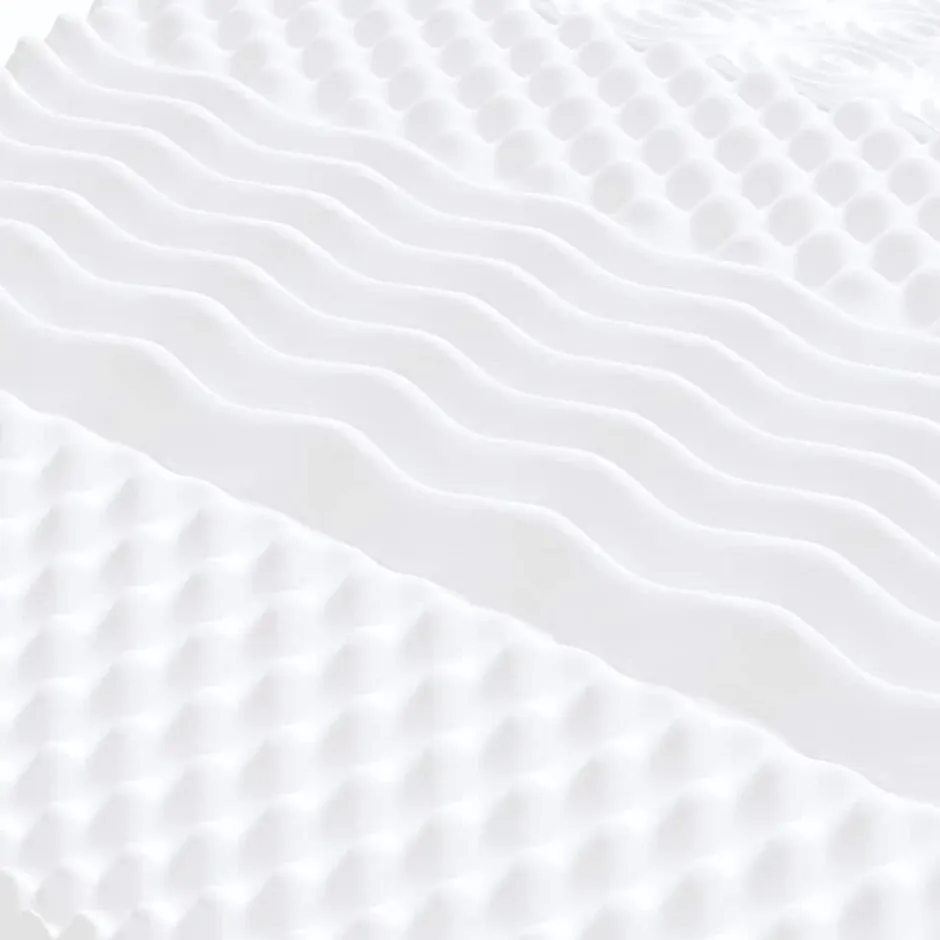 Vidaxl Matelas en mousse blanc 120x210 cm 7 zones dureté 20 ILD New