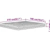 Vidaxl Matelas en mousse blanc 180x210 cm dureté H2 H3 Hot