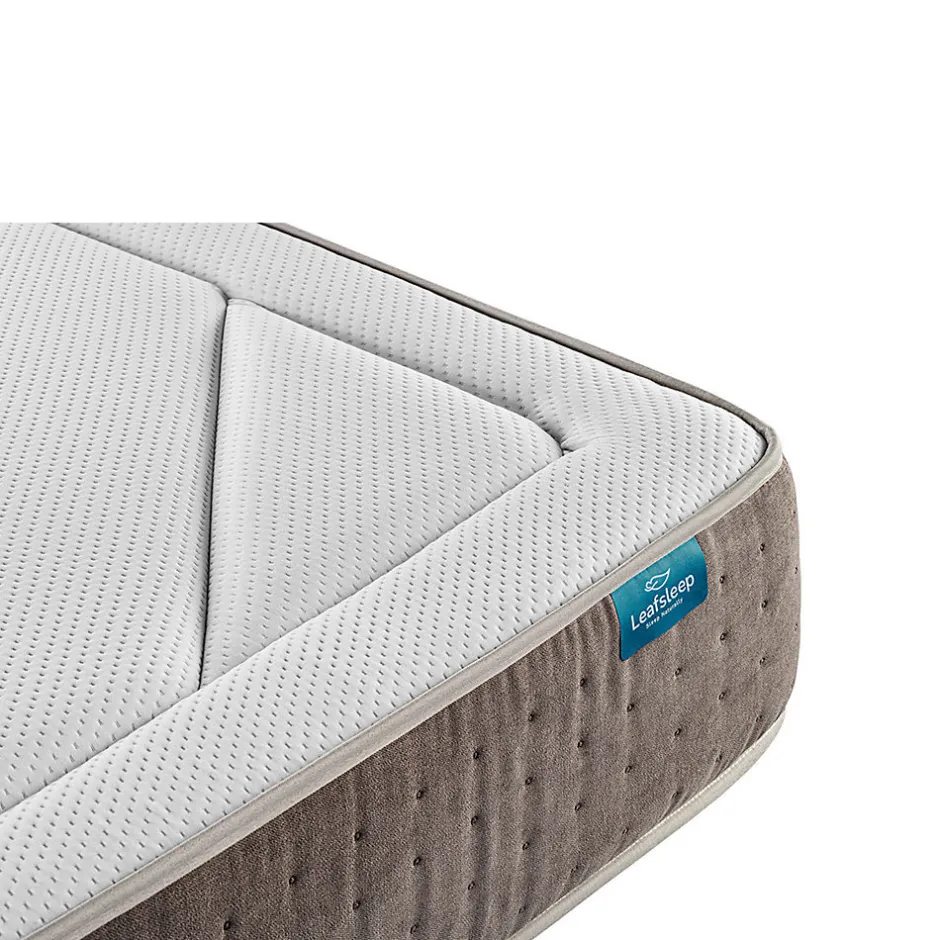 Leafsleep Matelas en mousse Cloud Graph 180 x 105 cm, hauteur 28 cm. Tencel et graphène pour régulation thermique et soutien ergonomique.