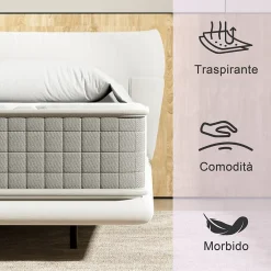 Teeno Matelas en mousse 140x190 cm - 25 cm de hauteur Best