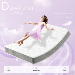 Teeno Matelas en mousse 140x190 cm - 25 cm de hauteur Best