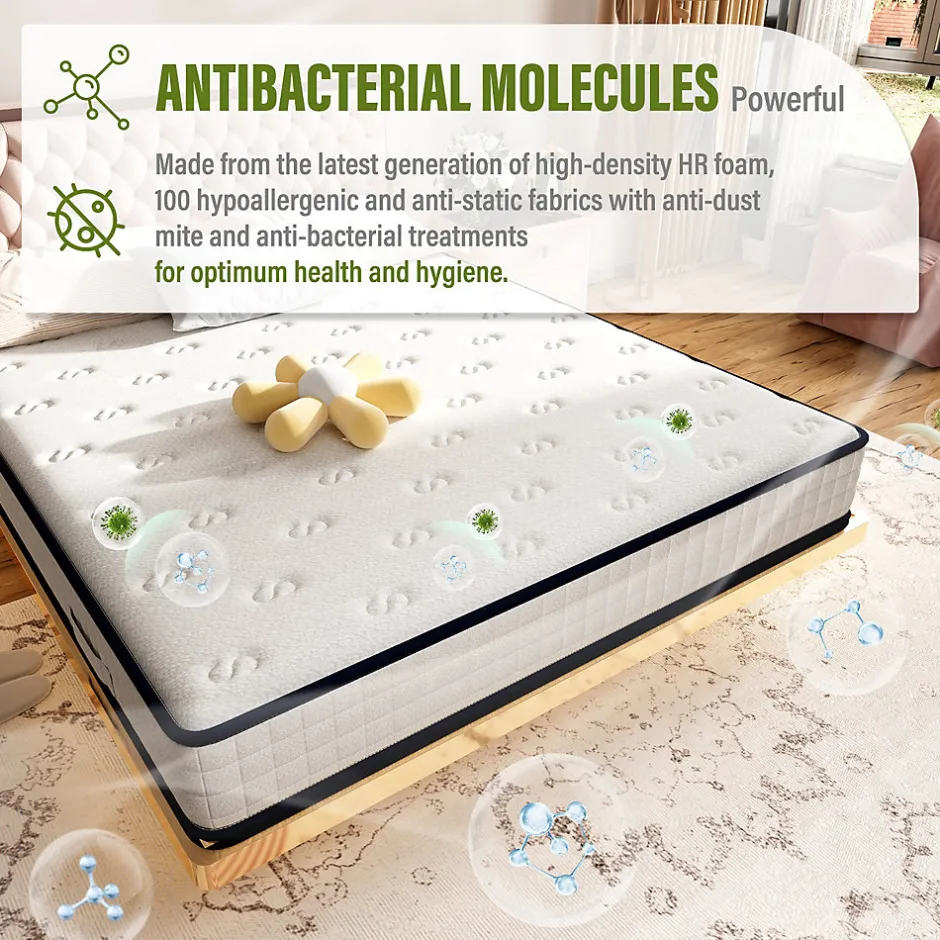 Teeno Matelas en mousse 90x190cm, Épaisseur 22 cm