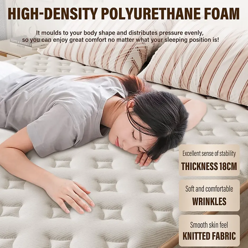 Teeno Matelas en Mousse 90x190cm,Épaisseur 18cm Best