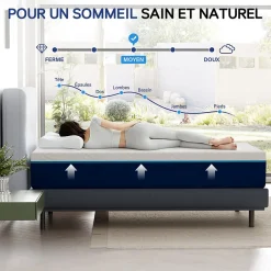 Teeno Matelas en Mousse 160x200cm,Épaisseur 16cm