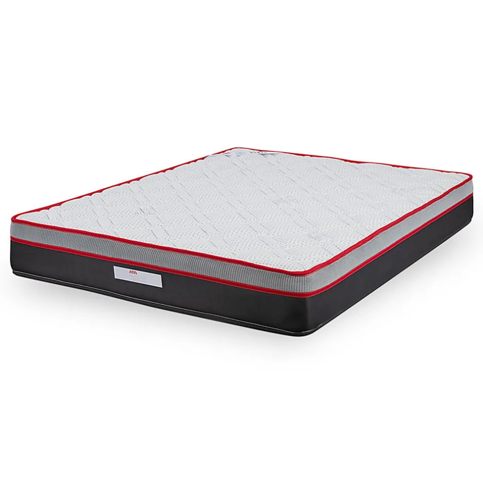 Mercado Do Colchão Matelas Energy I - 23 cm, mousse viscoélastique, fermeté moyenne, bloc 25 RS, tissu 3D, anti-acariens.