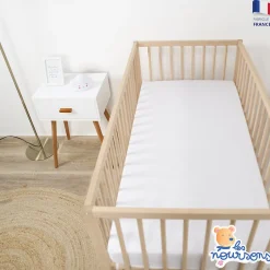 Les Noursons Matelas Enfant / Bébé 80x160 cm - Idéal pour Lit Cabane / Lit Gigogne - Réversible - Oeko Tex