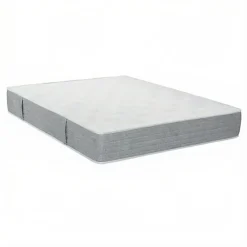 Essenzia Matelas LEVITATION Très Ferme 1000 + Sommier Tradition Graphic 13 cm + Pieds 90x190 Gris clair Ressorts