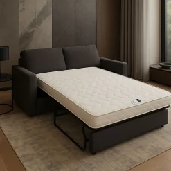 Literie Julien Matelas Ferme contact Mémoire de Forme Pour Canapé Lit 130x190 x 10 cm - 5 zones de Confort - rembourrage 100 % polesther - âme 10