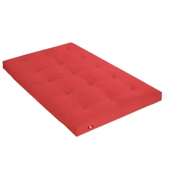 Idliterie Matelas futon latex et fibres rouge 140x190 New