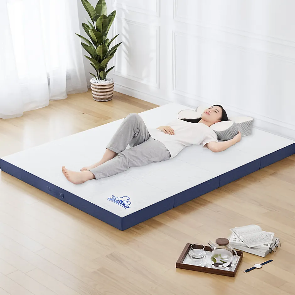 Rattantree Matelas futon pliable en mousse à mémoire de forme 60 x 190 x 10 CM