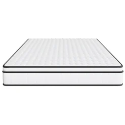 ProximaX Matelas hybride à ressorts ensachés 200x90x25 cm, Indépendance de couchage, soutien ergonomique, tissu respirant 3D, Blanc et gris Clearance