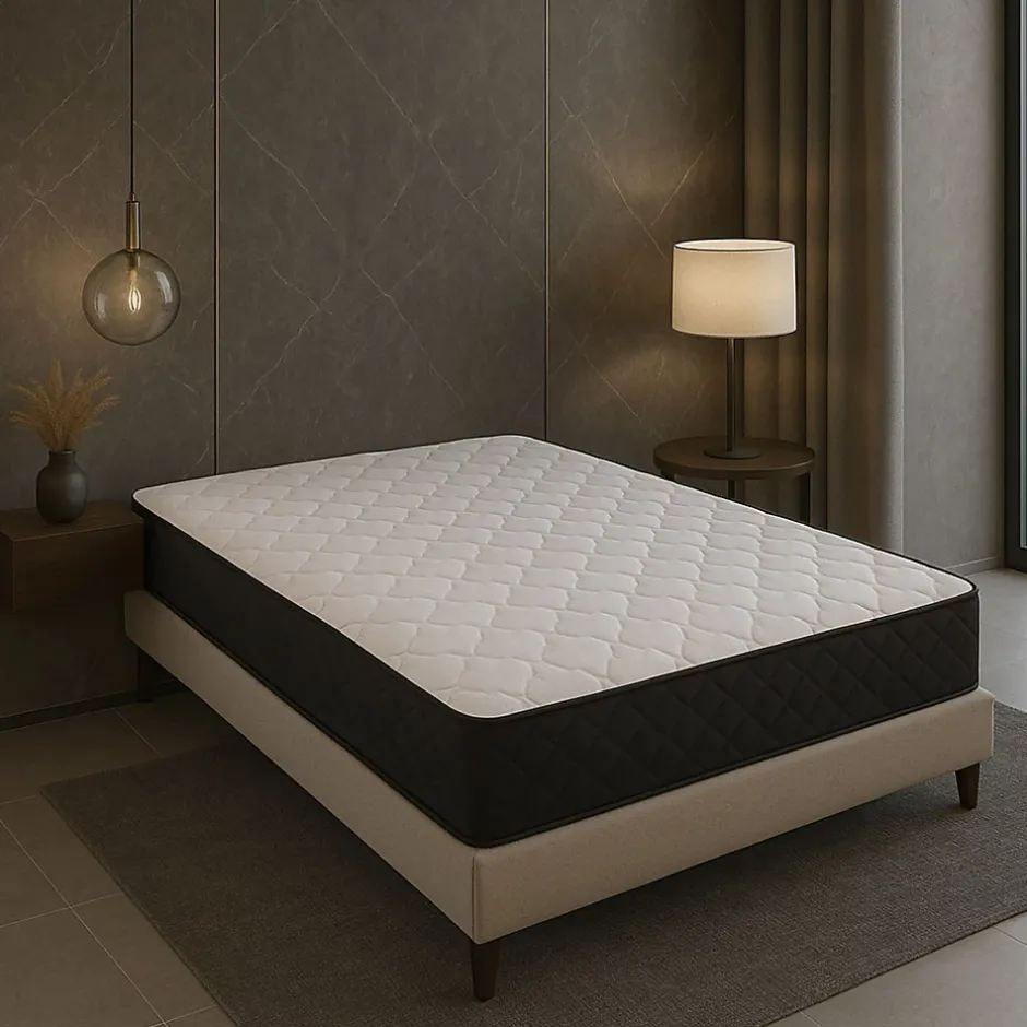 Literie Julien Matelas Latex 65 Kg/m3 + embourrage 100 % polesther - âme 100 % polyuréthane poli lattex 33 Kg/m3 160x200 x 19,5 cm Ferme 5 Zones Discount