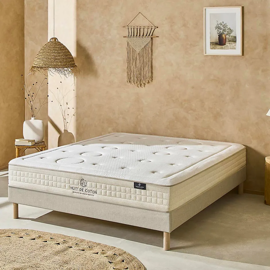 Nuit De Coton Matelas Latex 100% Naturel Prélude 2.0 140x200 cm