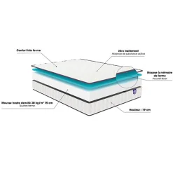 Merinos Matelas CHILL BED 90x200 Mousse