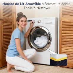 Teeno Matelas Mousse à Mémoire 140x200 cm + Sommier Tapissier, Épaisseur 21 cm Online