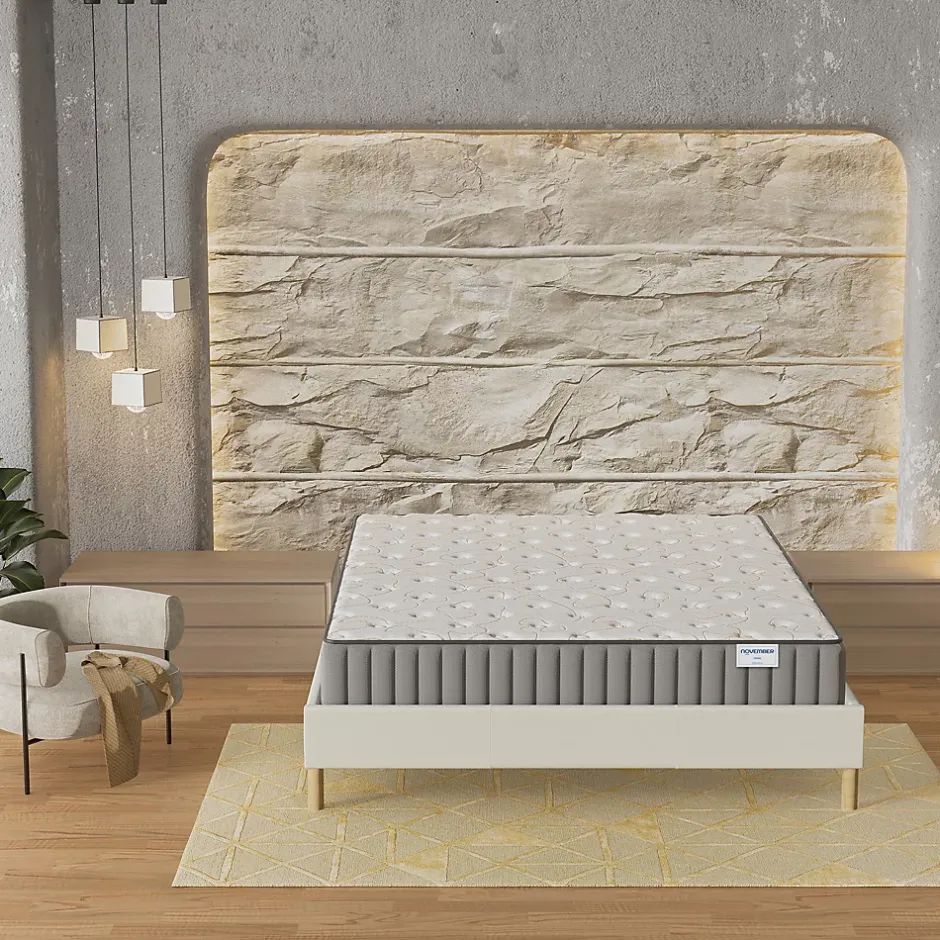 November Matelas Mousse 140x190 cm ORIONIS Accueil Mémoire de forme épaisseur 22 cm Hot