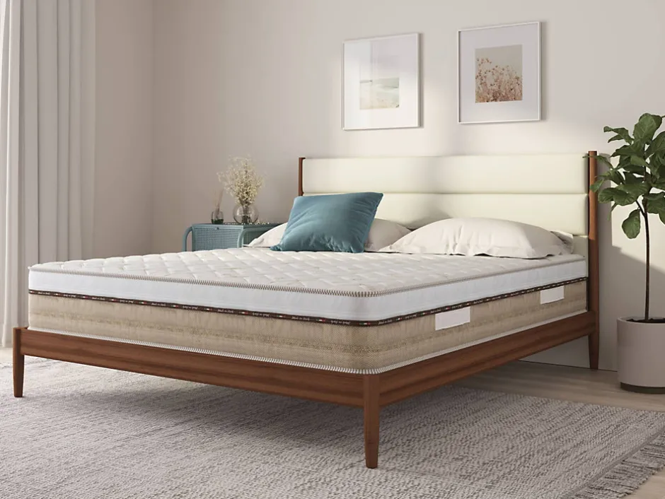 Talamo Italia Matelas mousse 80x200 cm accueil dynamique soutien moelleux epaisseur 25 cm housse de matelas