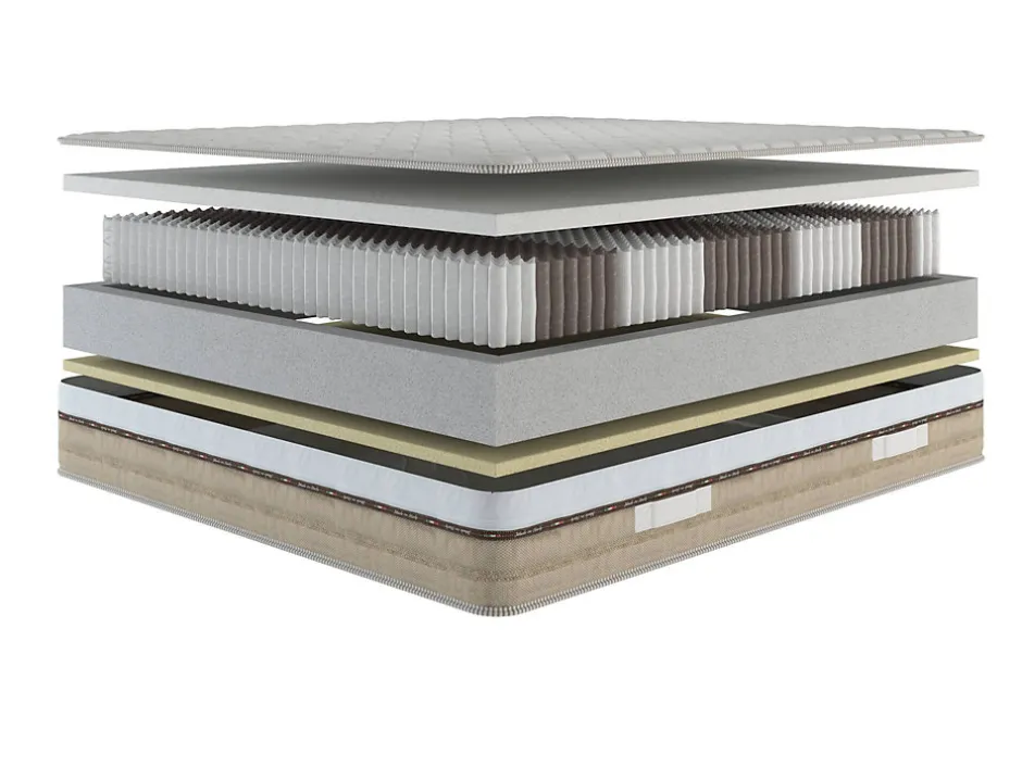 Talamo Italia Matelas mousse 80x200 cm accueil dynamique soutien moelleux epaisseur 25 cm housse de matelas