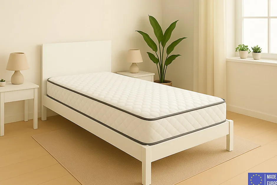 Dagostino Home Matelas Mousse 90x190 Florida, Ferme, Réversible, Côté Été/hiver, H20 Cm