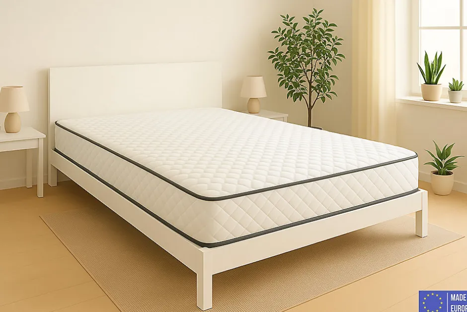 Dagostino Home Matelas Mousse 140x190 Florida, Ferme, Réversible, Côté Été/hiver, H20 Cm