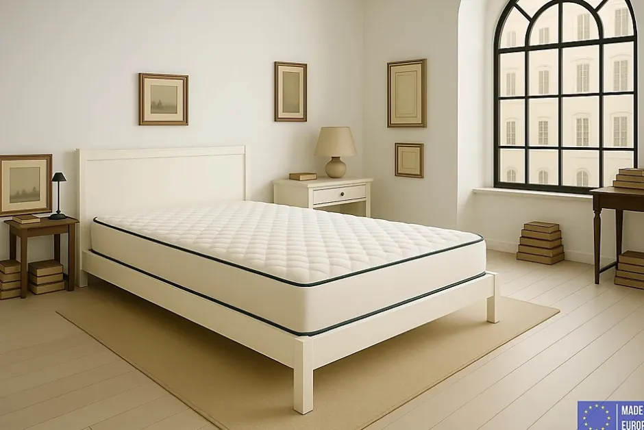 Dagostino Home Matelas Mousse 140x190 New York, Ferme, Réversible, Côté Été/hiver, H15 Cm New