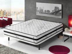 Simpur Low Cost Matelas mousse 90x200 therapy carbone anti stress mousse h.r. épaisseur 19 cm tissu 3d système airfresh Clearance
