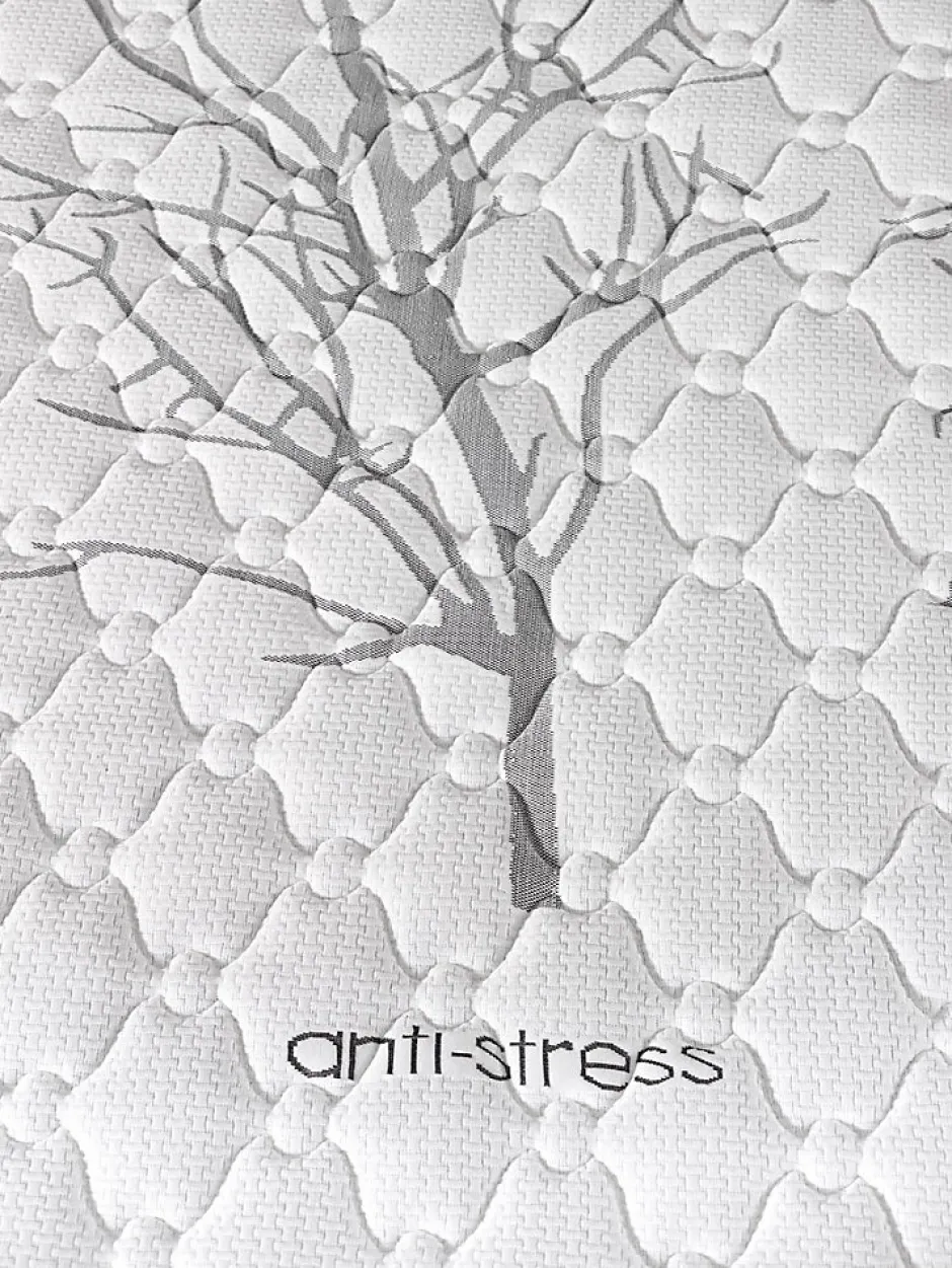Simpur Low Cost Matelas mousse 120x190 therapy carbone anti stress mousse h.r. épaisseur 19 cm tissu 3d système airfresh New