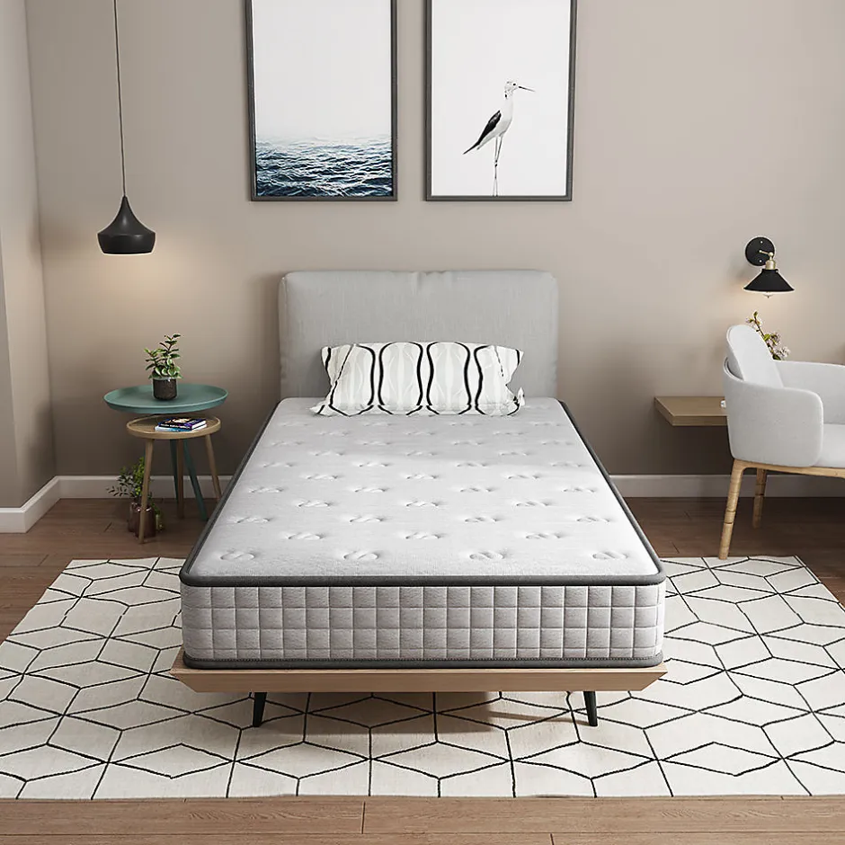 Teeno Matelas mousse 90x190cm, mousse Confort ferme Epaisseur 22 cm