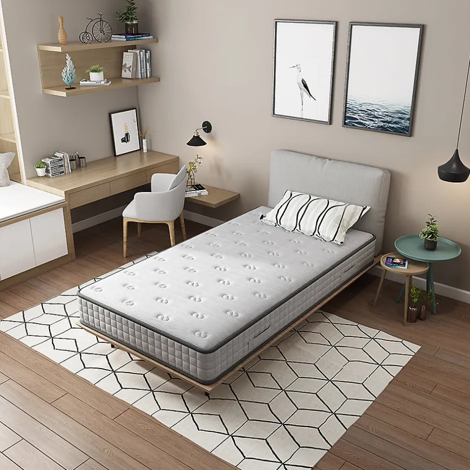 Teeno Matelas mousse 90x190cm, mousse Confort ferme Epaisseur 22 cm