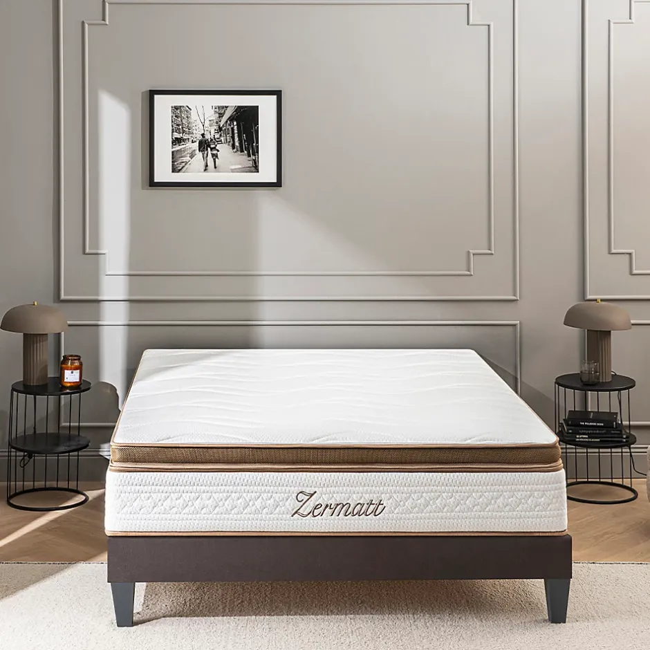 Bellecour Matelas Mousse Zermatt 200x200 cm Accueil Mémoire de forme Outlet