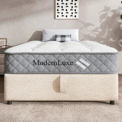Okwish Matelas Orthopédique 90x200 cm, 7 Zones de Confort, Ressorts ensachés et Mousse Froid, Soutien H3 Moyenne Ferme, H 20 cm, Blanc Outlet