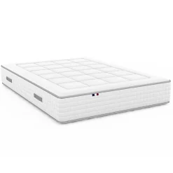 Matelas ressort 1600x2000 cm id literie soutien ferme accueil souple 7 zones epaisseur 30 cm protege-matelas